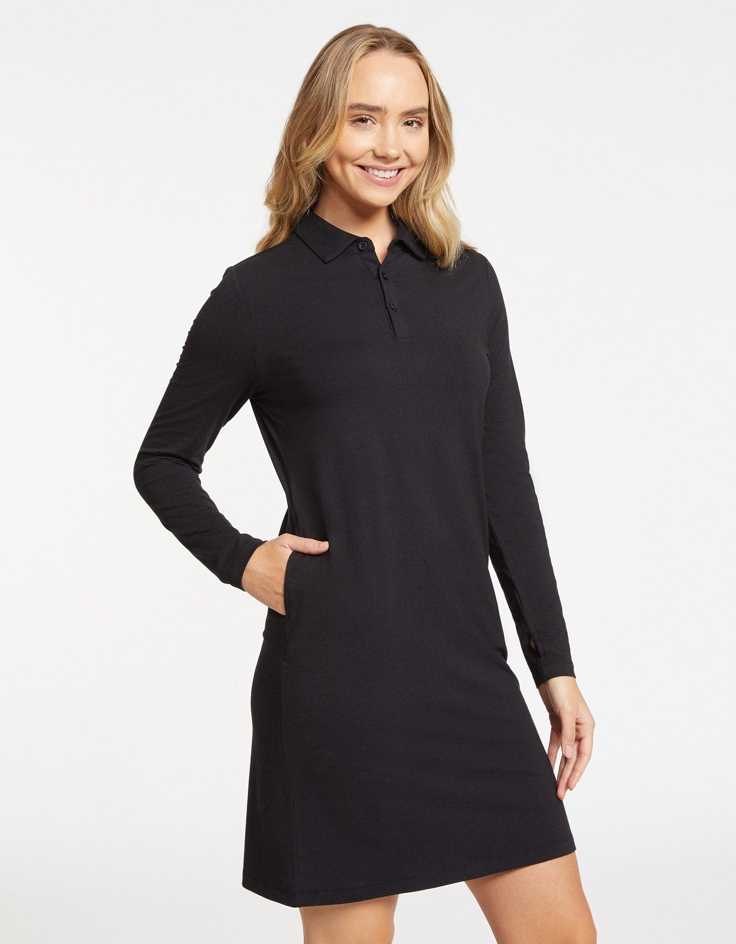 SOLBARI Long Sleeve Polo Dress | UPF50+ ...